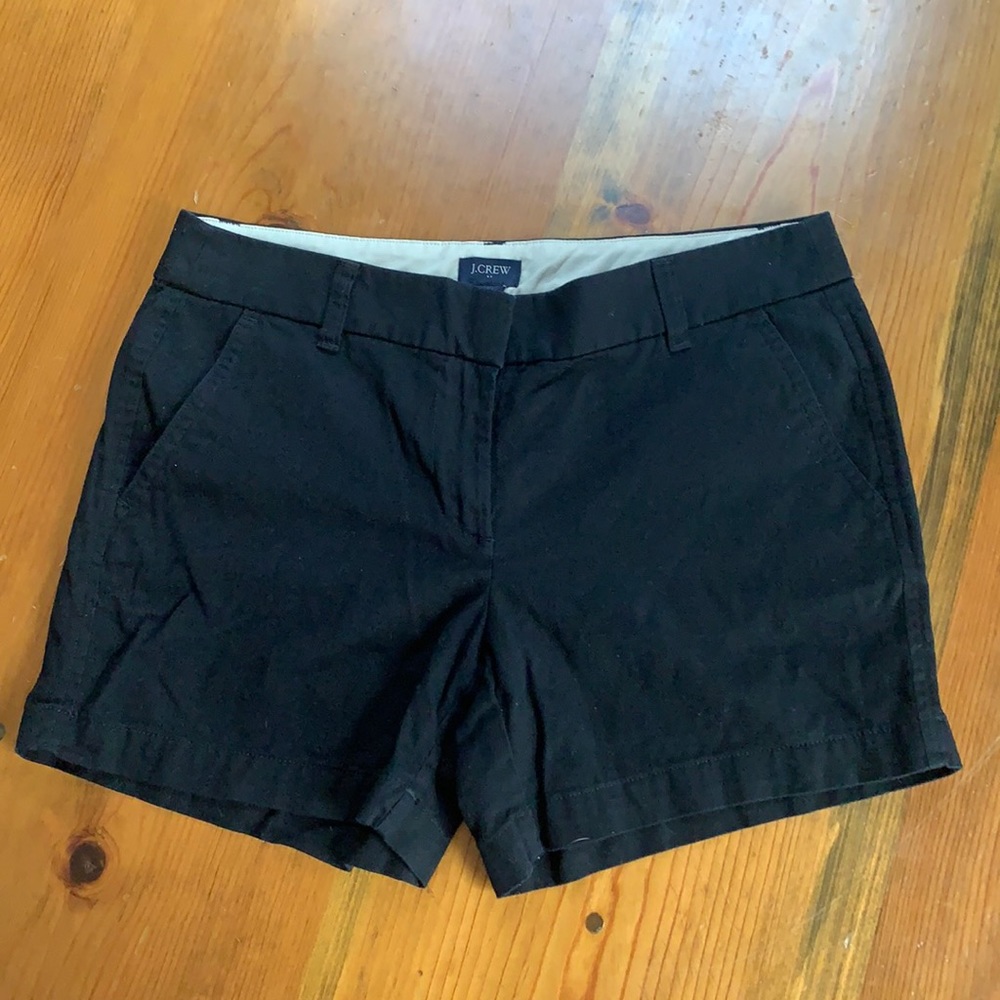 NWOT J. Crew 4” Stretch Chino Short - Black